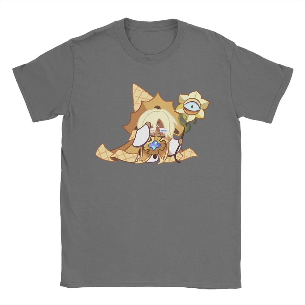 Cookies Run Kingdom Unisex T Shirt Pure Vanilla Cookie Crazy Tees Short Sleeve O Neck TShirt Cotton Party Clothes