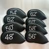 8pcs Golf Iron Head Cover Thick PU Leather Golf Head Cover Replacement Headcover Protective Cover Easy to Use
