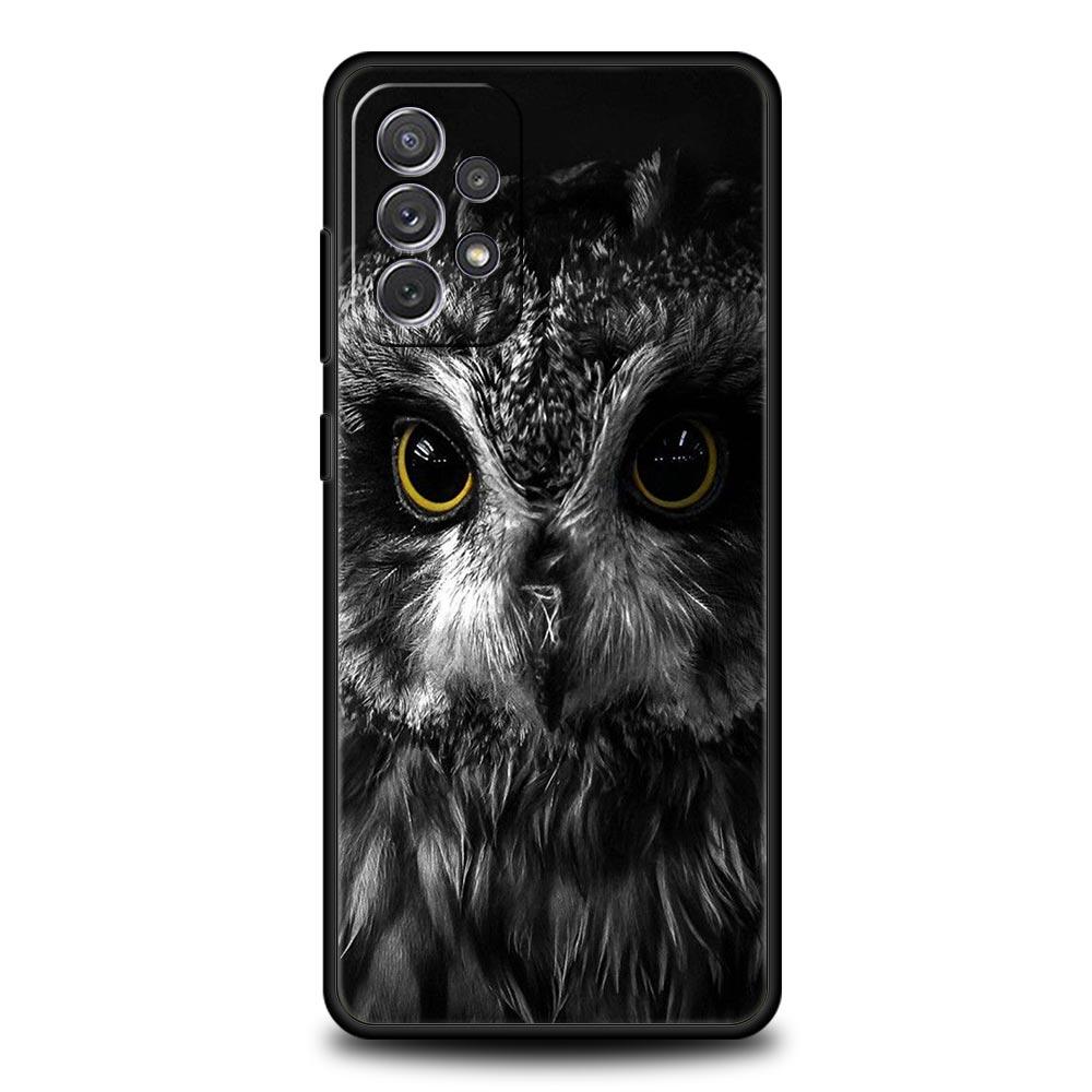 Cartoon Girl Gifts Lovely Owl Phone Case For Samsung A51 A71 A21S A12 A11 A31 A41 A03s A52 A32 A22 A13 A23 A33 A53 A73 5G Cover