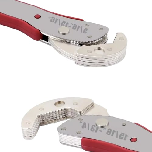 Deepa Ribusu Adjustable Wrench, Ratchet Wrench, Multi-Purpose Wrench with Ratchet, 9-45mm, Tool Spanner, Universal Hex Wrench, Ratchet Type, Repair Pa