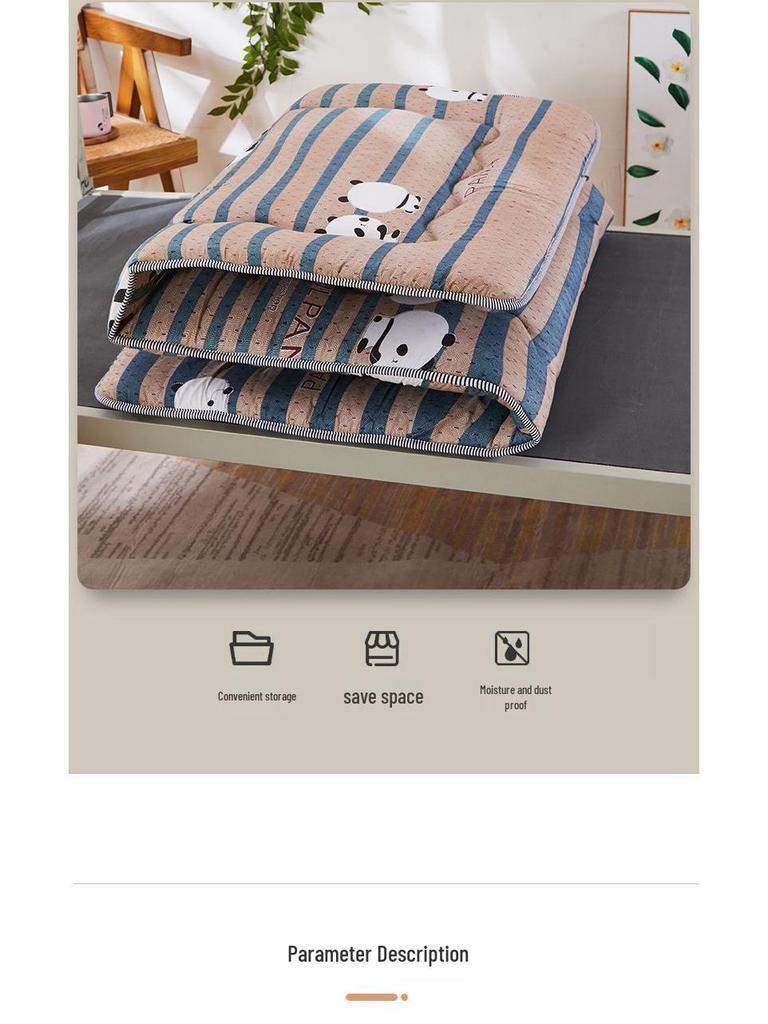 Thickened Soft Foldable Mattress Pad for Dormitory Bunk Bed