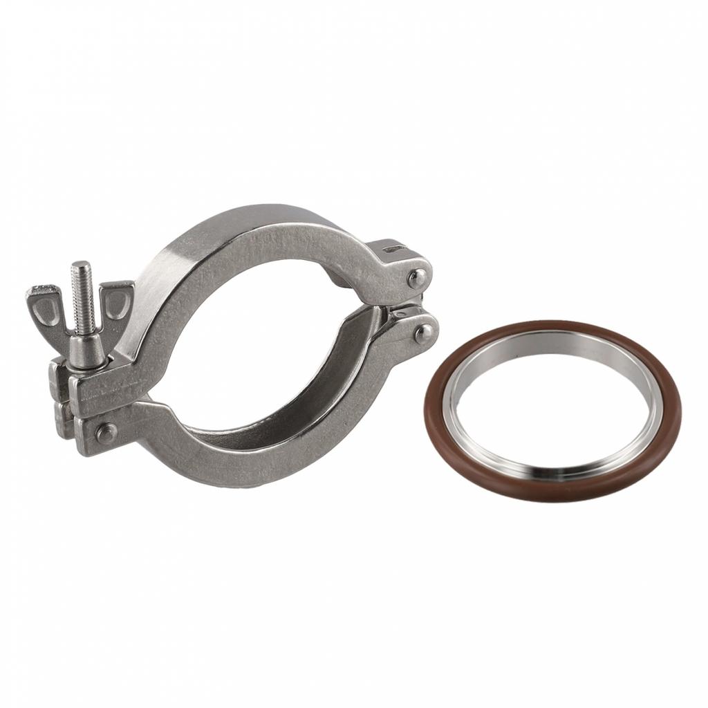 304 Stainless Steel Vacuum Clamp Kit KF16 KF25 KF40 KF50  Rubber Bracket