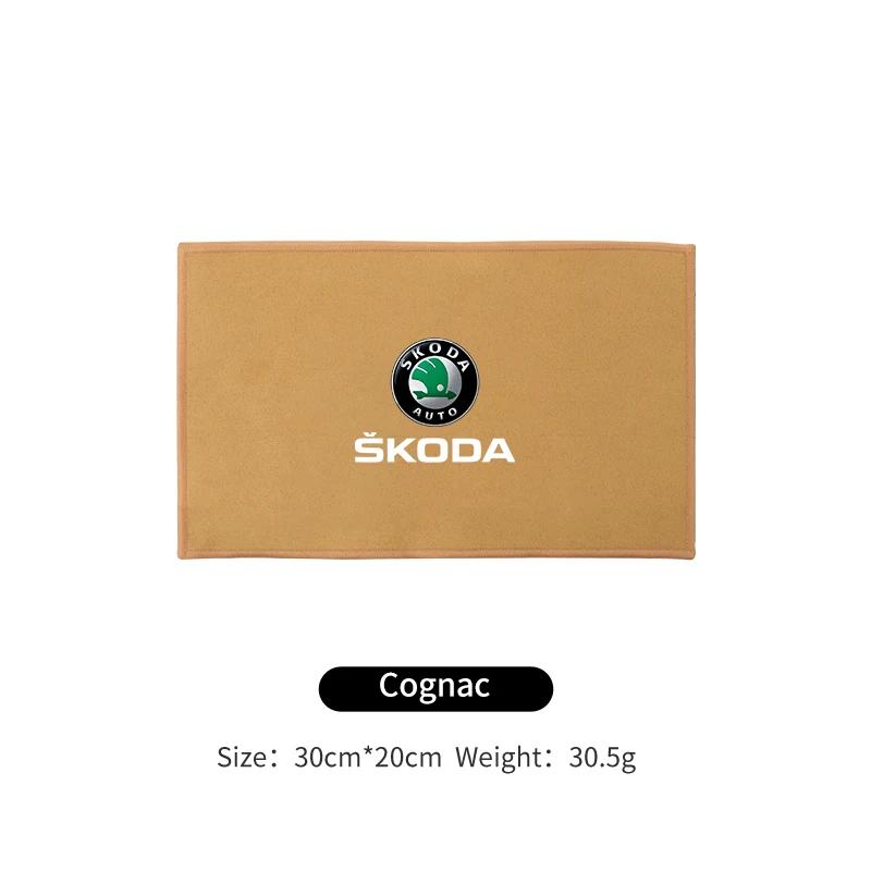 Car Wash Towel Soft Cleaning Rag Cloth Auto Cleaner Tools For Skoda Octavia Superb Rapid Kodiaq Karoq Fabia Kamiq Roomster