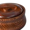 Wooden Bowl Serving Bowl Storage Reusable Solid Wood Wooden Salad Bowl with Lids