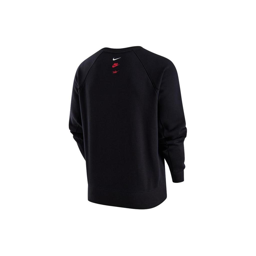 Nike Dragon Soaring New Year Collection Logo Fleece Lined Crew Neck Sweatshirt Men's Black FZ6374-010