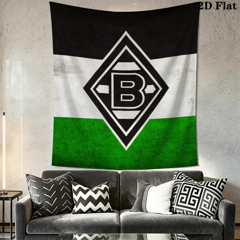 Borussia Wall Tapestry Aesthetic Wall Hanging Printed Fabric Blanket Decorative Tapestries for Bedroom Living Room Home Decor