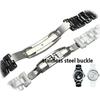 Für J12 Keramik-Armband hochwertiges Damen-Herren-Uhrenarmband Mode-Armband Mit Faltschließe schwarz weiß 16mm 19mm