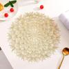 Placemat Elegant Tablemats Dandelion Flower Shape Placemats PVC Place Mats For Kitchen Dining Table Holiday Party