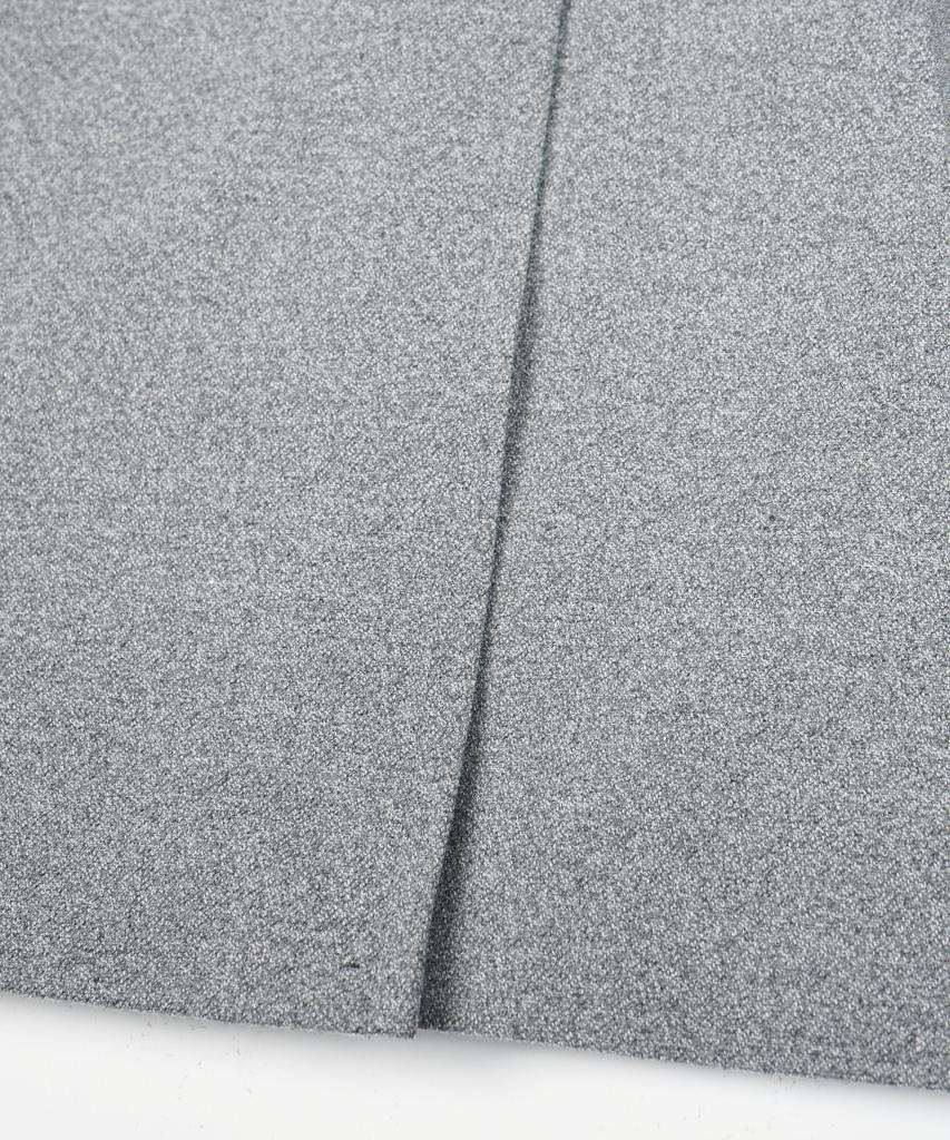 Birbante Melange Setup Blazer Jacket - Light Grey