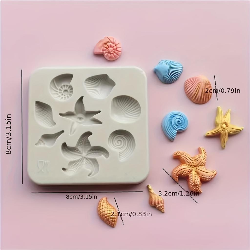 1PC Ocean Themed Silicone Mold Cute Turtle Shaped Resin Casting Mold Mousse Chocolate Cake Baking Mold