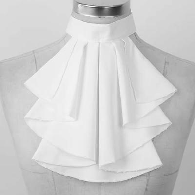 Ruffled Flower Lolita Decorative Collar - Retro Court Style Evening Dress Accessory Scarf