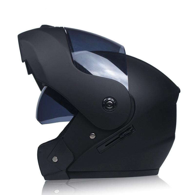 Unisex Flip Up Racing Helmet Modular Dual Lens Motorcycle Helmet