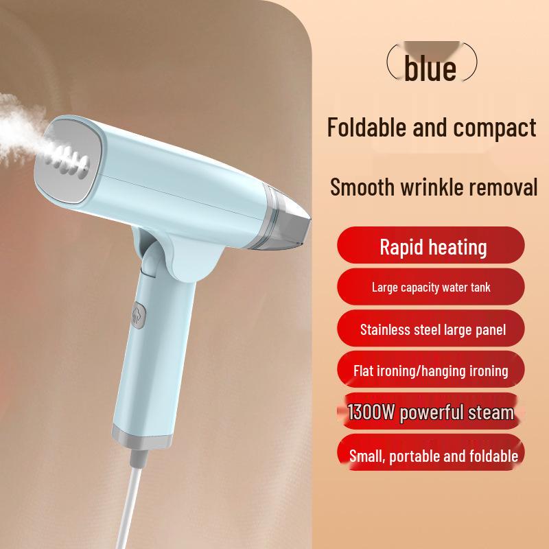 

Foldable Handheld Garment Steamer - Portable High-Power Wrinkle Removal for Clothing синій