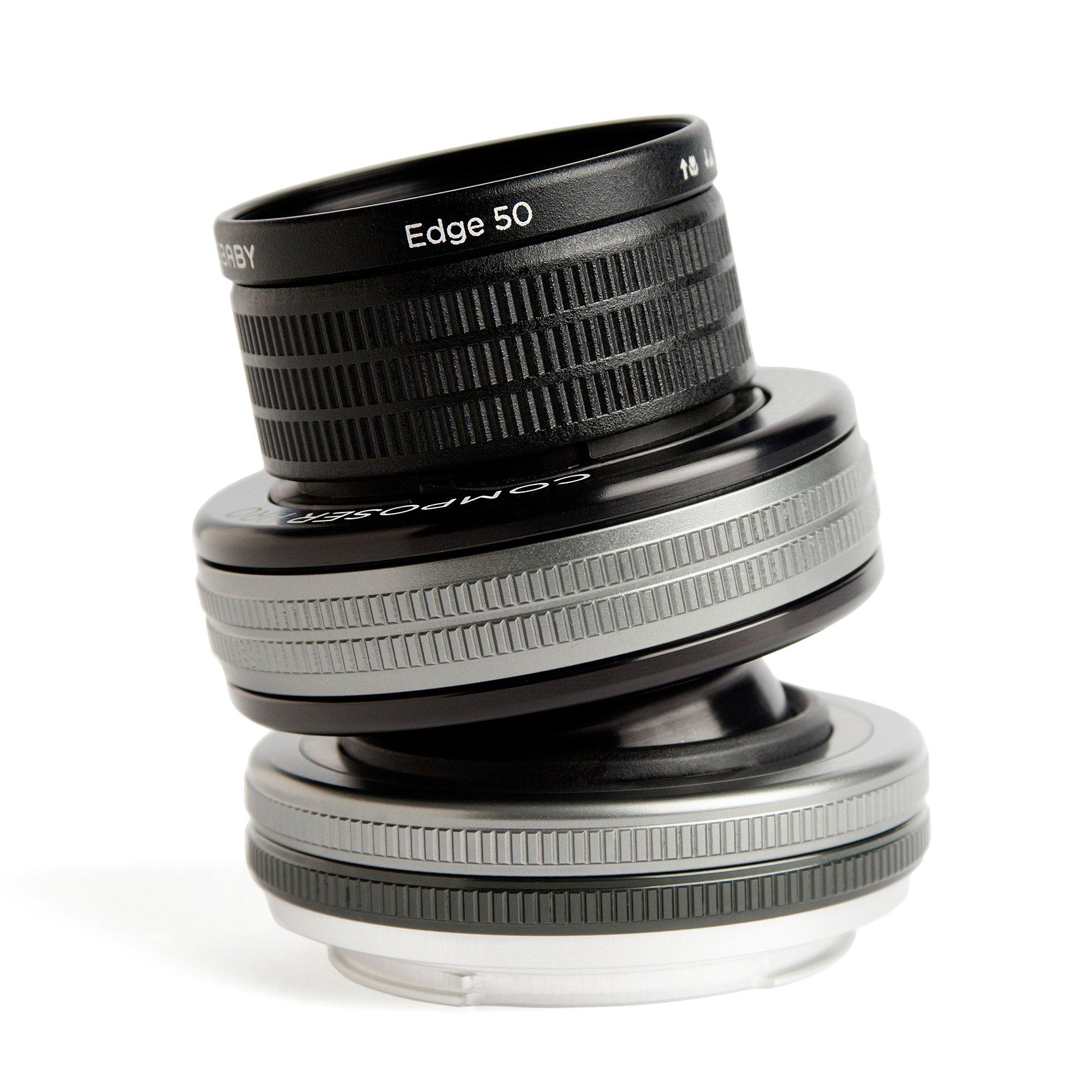 

Lensbaby Composer Pro II Tilt Lens with Edge 50 50mm for Compatible F3.2 Nikon, Full-Frame