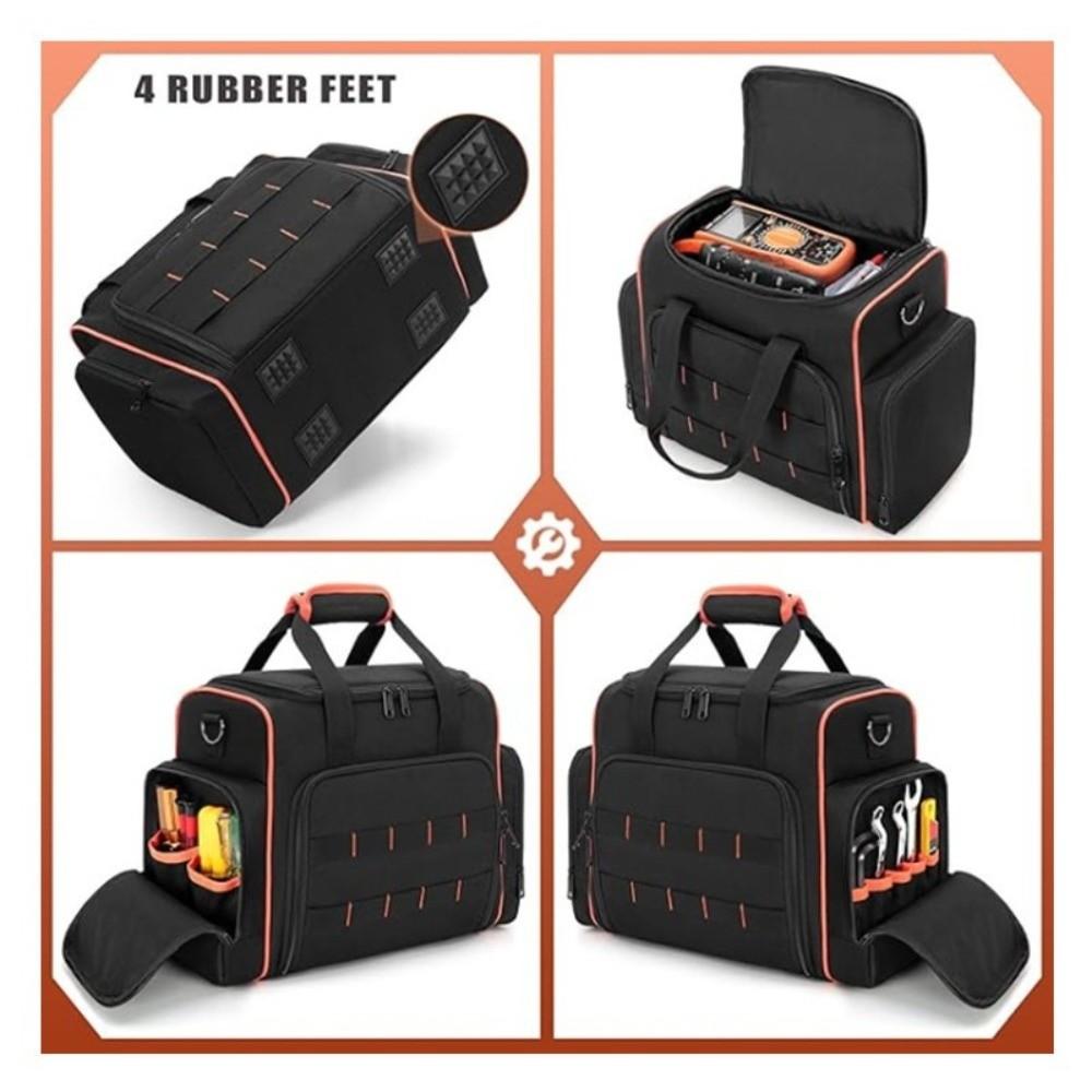 with Shoulder Strap Electrician Tool Bag Heavy Duty Tool Organizer  for Electrician Mechanics