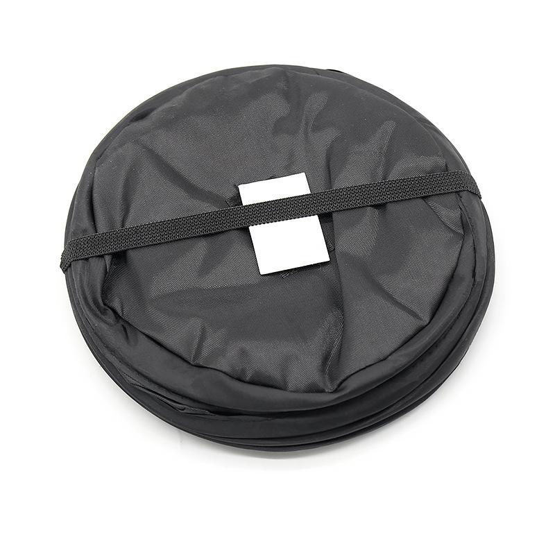 1 Car Garbage Bin, Car Storage Bin, Spiral Bucket, Double-Layer Oxford Cloth Foldable Garbage Bin