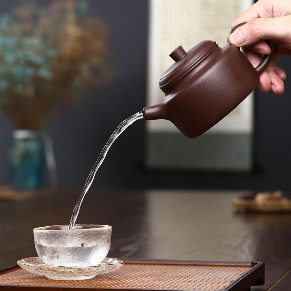 Handmade Yixing Zisha Purple Clay De Zhong Teapot Kung Fu Tea Set