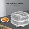 150-Pack Round 3-Compartment Disposable Takeaway Meal Boxes