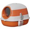 Fully Enclosed Oversized Cat Litter Box with One-Button Folding, Sterilization, and Deodorization.