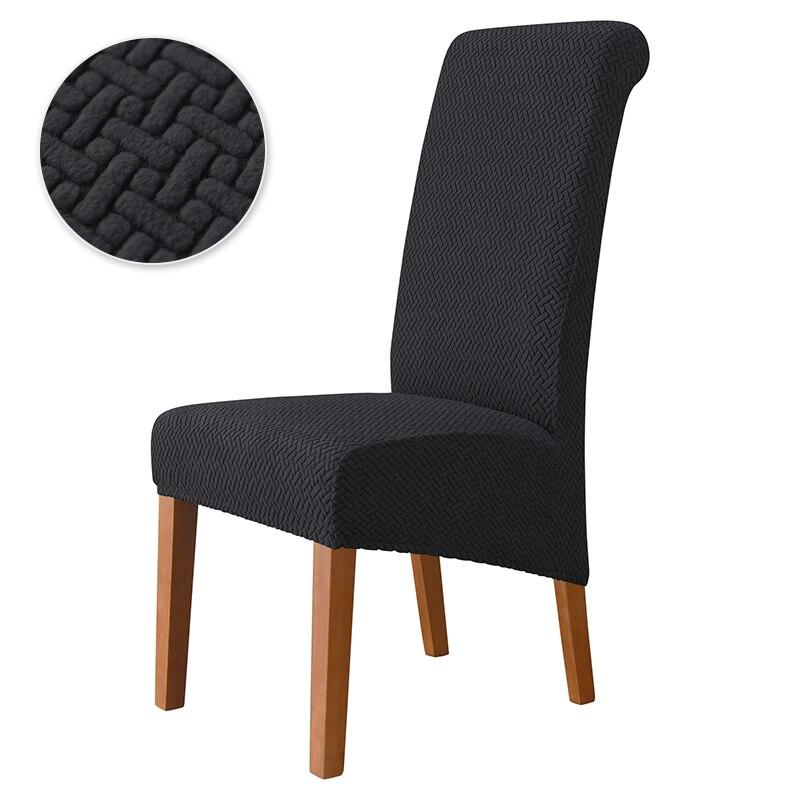

Jacquard Chair Cover Stretch XL Size Long Back Dining Chair Covers Seat Slipcovers For Wedding Dining Room Chairs For Kitchen