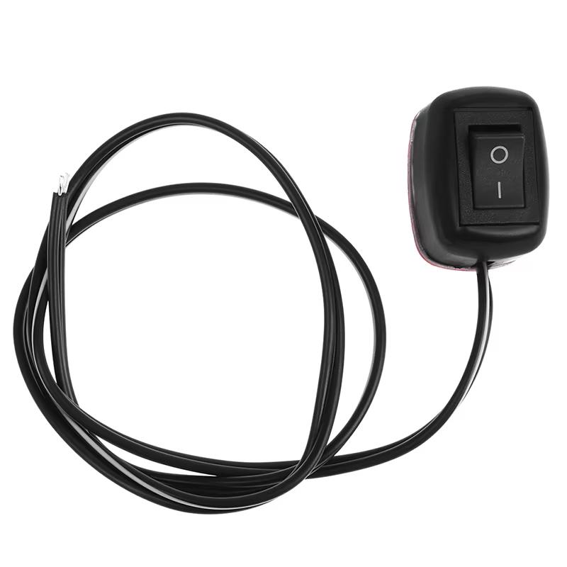 1/2pcs DC 12V Universal Car Switch Paste Type Toggle Switch with Cable 60cm For DRL