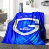 KRC Genk Tryckt Flanellfilt Högkvalitativ Varm Bekväm Filt för Alla Årstider Perfekt för Gåvor Heminredning