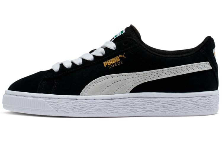 PUMA Sports Low top Kids Skateboarding Shoes Black White 355110-01 37
