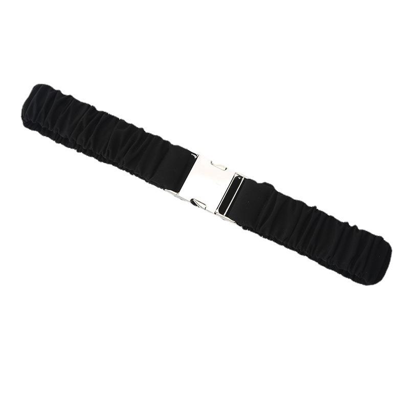 Women'S Elastic Wide Belt Fashion Suit Waist Seal Shirt Dress Fabric Belt Elastic And Simple