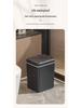 Cubo de Basura Inteligente de Inducción Automática - Cubo de Almacenamiento de Lujo a Prueba de Olores sin Contacto para Baño