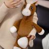 Long Tail Sitting Foal Plush Doll Simulation Cartoon Horse Stuffed Toy  Easter Gifts
