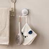 Kitchen Suction Cup Rotating Hook Plastic Rotatable Drill Free Cookware Spatula 6-Claw Suction Cup Wall Mounted Storage Hook