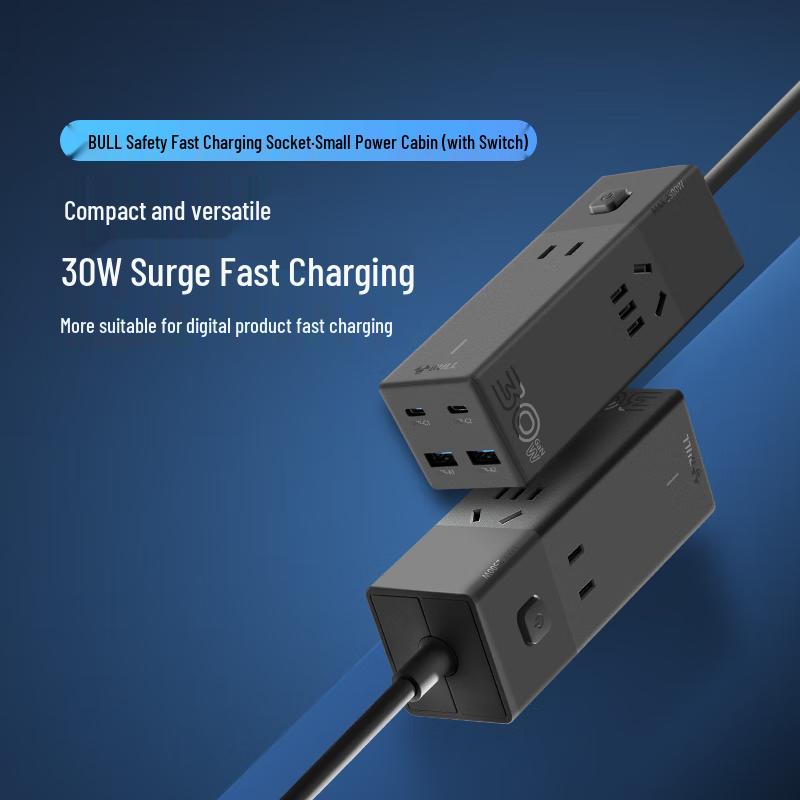 Gongniu Power Strip with Type-C 30W and Switch