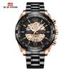 VA VA VOOM Multifunctional Calendar Steel Band Watch European and American Fashion Casual Hollow Quartz Watch