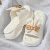 Yalumei Women's Thick-Soled Sandals: Non-slip, Odor-free, and Quiet. Perfect for Outdoor Summer Wear.