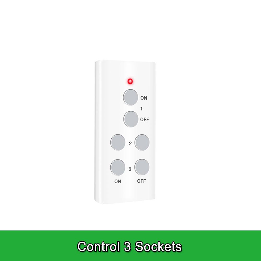 Wireless Smart Remote Control Power Outlet Light Switch Plug Socket Power Outlet Socket EU Plug with Remote Control