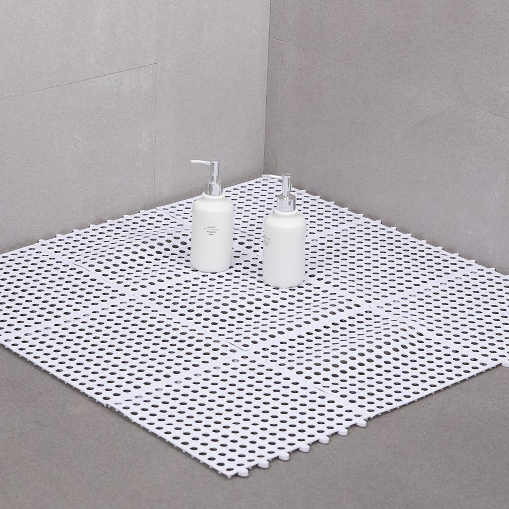 Bathroom Mat 30 X 30cm Prevent Slipping Spliced Comfortable Indoor Bath Mat for Bathrooms Kitchens