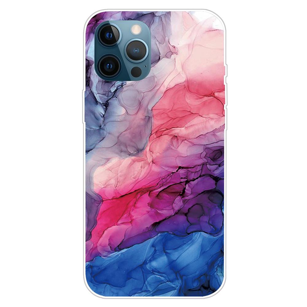 For iPhone 16 Pro Max Case Abstract Marble Pattern Printing TPU Phone Cover