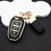 Stylish Soft TPU Car Key Fob Case + Key Chain for Citroen DS3 DS5 C3 C4 C3 XR | Peugeot 3008 4008 5008 308 508 Protective Bag