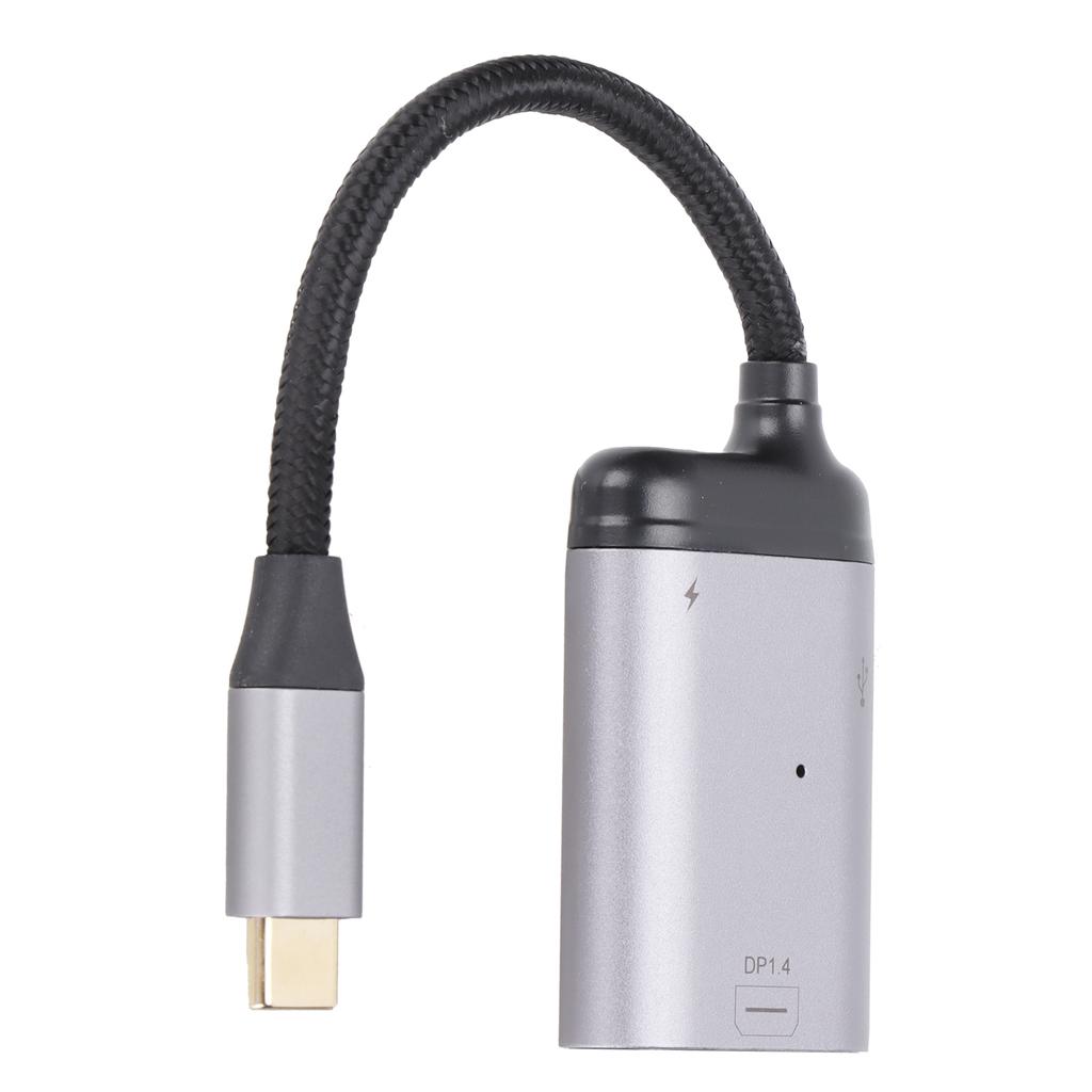 JORINDO Type C to Mini DisplayPort Adapter Type C to DP Converter with Power Port and Type C Data Port