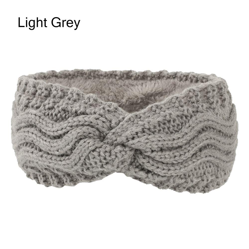 Winter Soft Knotted Stretch Turban Knitted Headbands for Women Hair Bands Ear Warmer