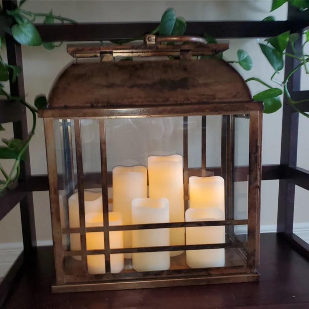 Flameless Votive Candles Battery Operated LED Tea Lights Electric Fake Candle with Moving Wick Wedding Party Decor Candles Lamps