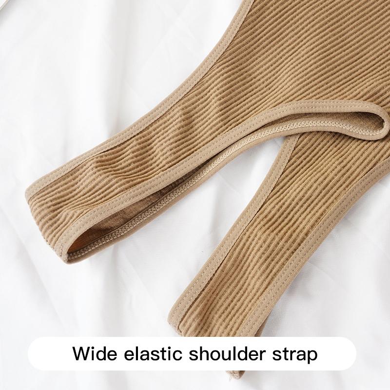 Velké velikosti Push-up bez drátěného dámského spodního prádla Pevná ramenní ramínka Sportovní jóga Nárazuvzdorná podprsenka Pohodlná spodní vesta