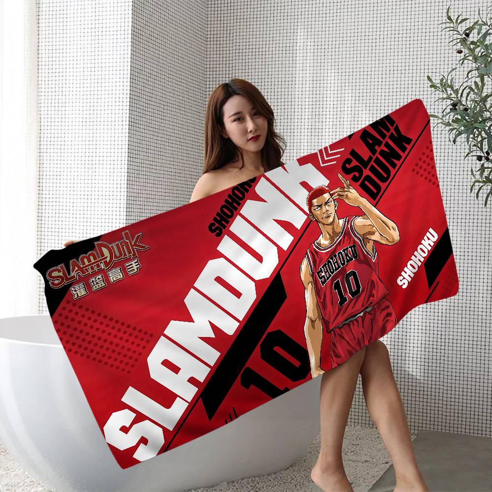 

Basketball Anime S-Slum D-Dunk Beach Towel Colorful Bath Towels For Girl Microfiber Quick Dry Sand Beach Yoga Gym Pool W40*H60(CM)