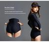 Women's Long Sleeve Slimming One-Piece Swimsuit - Sun Protection, Small Bust Support, Plus Size, Ideal for Diving, Sports, and Hot Springs