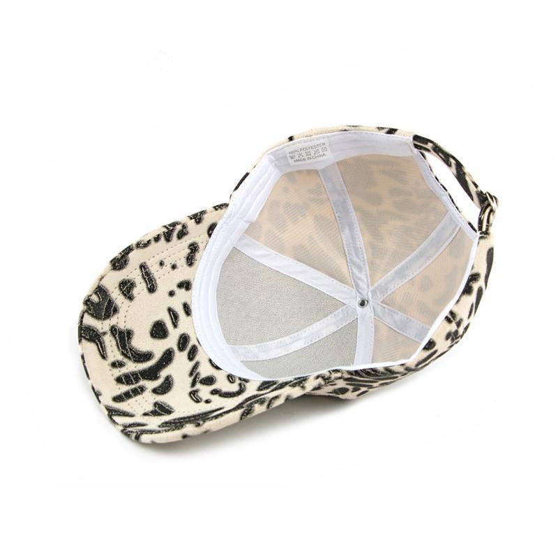 Herren Damen Herbst Winter Hartschalen Baseballkappe Outdoor Sonnenschutz Schirmkappe Leopardenmuster Kappe