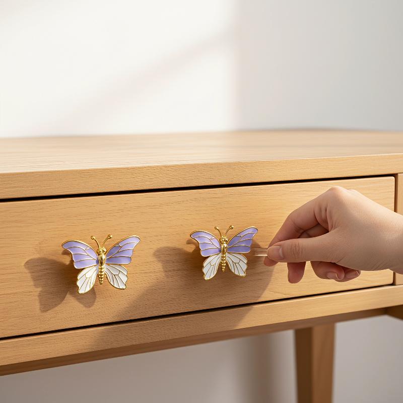 Schmetterling Blume Stern Mond Form Schrankknöpfe Legierung Schubladengriffe Möbeldekor Knöpfe Für Schrank Kommode Kleiderschrank