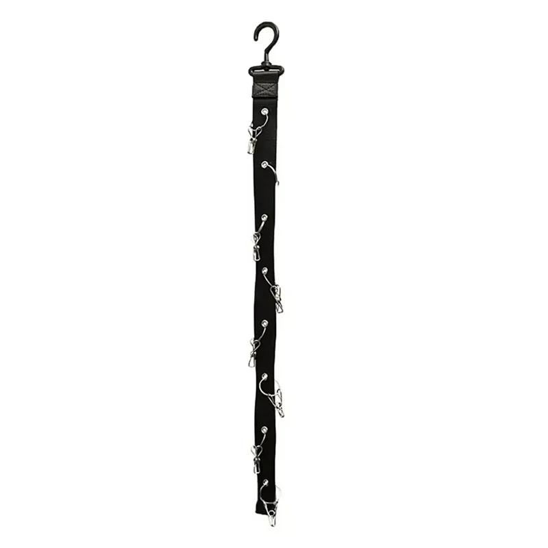 

1 Hat Storage Rack With 8 Clips, Multi-Functional Hat Storage Device, Suitable For Doors, Walls, Closets, Living Rooms