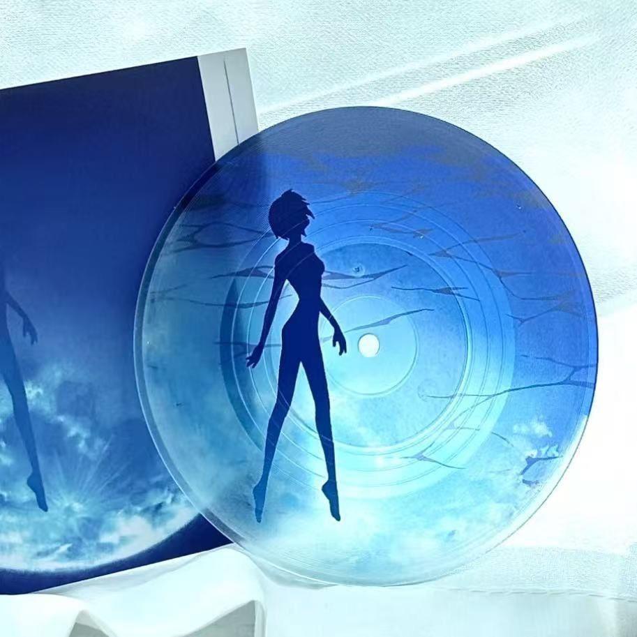 Evangelion Ayanami Rei Asuka Anime Acrylic Record Coaster Coffee Table Creative Collection Desktop Decor Cartoon Acrylic Stand