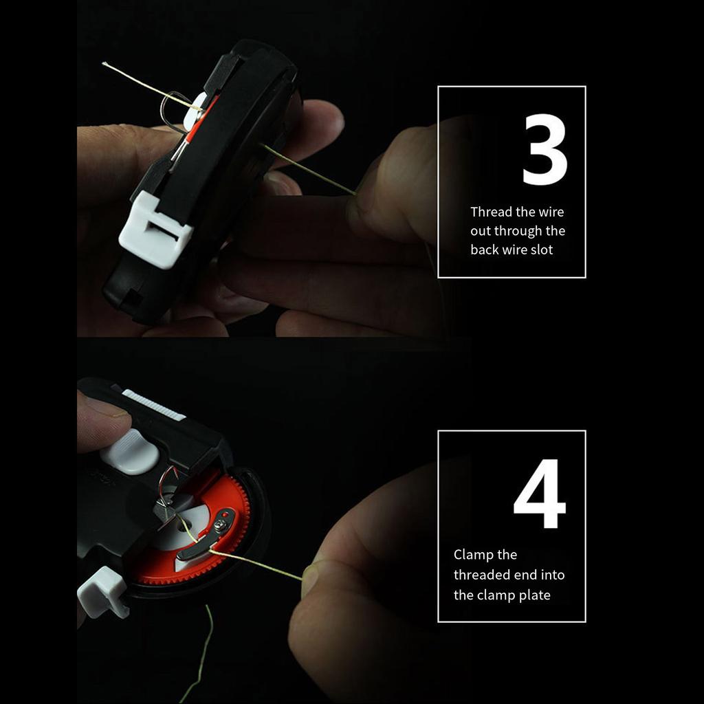 Automatic Fishing Hook Tier Tool Electric Tyer Tie Knot Machine Lure Fishing Hook Line Tyer Fast Tying Fishing Hook Tier