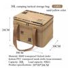 42L Outdoor Camping Equipment Storage Bag Large PicnicTool Storage Box Multi-Functional Tactical Camping Picnic Cookware Bag